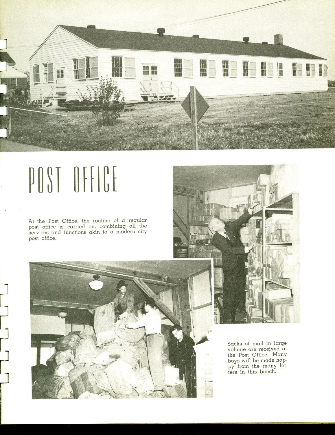 Scott Field Training Base Yearbook Page: 'Post Office' Section