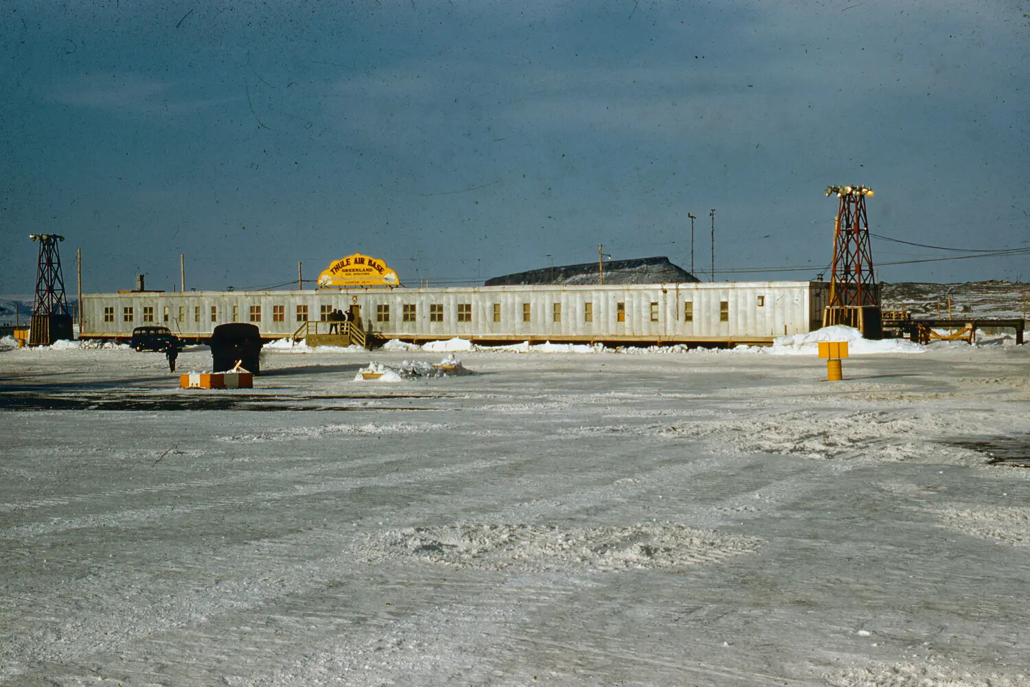 Thule Air Base Greenland - Main Building with Signage, 1950s