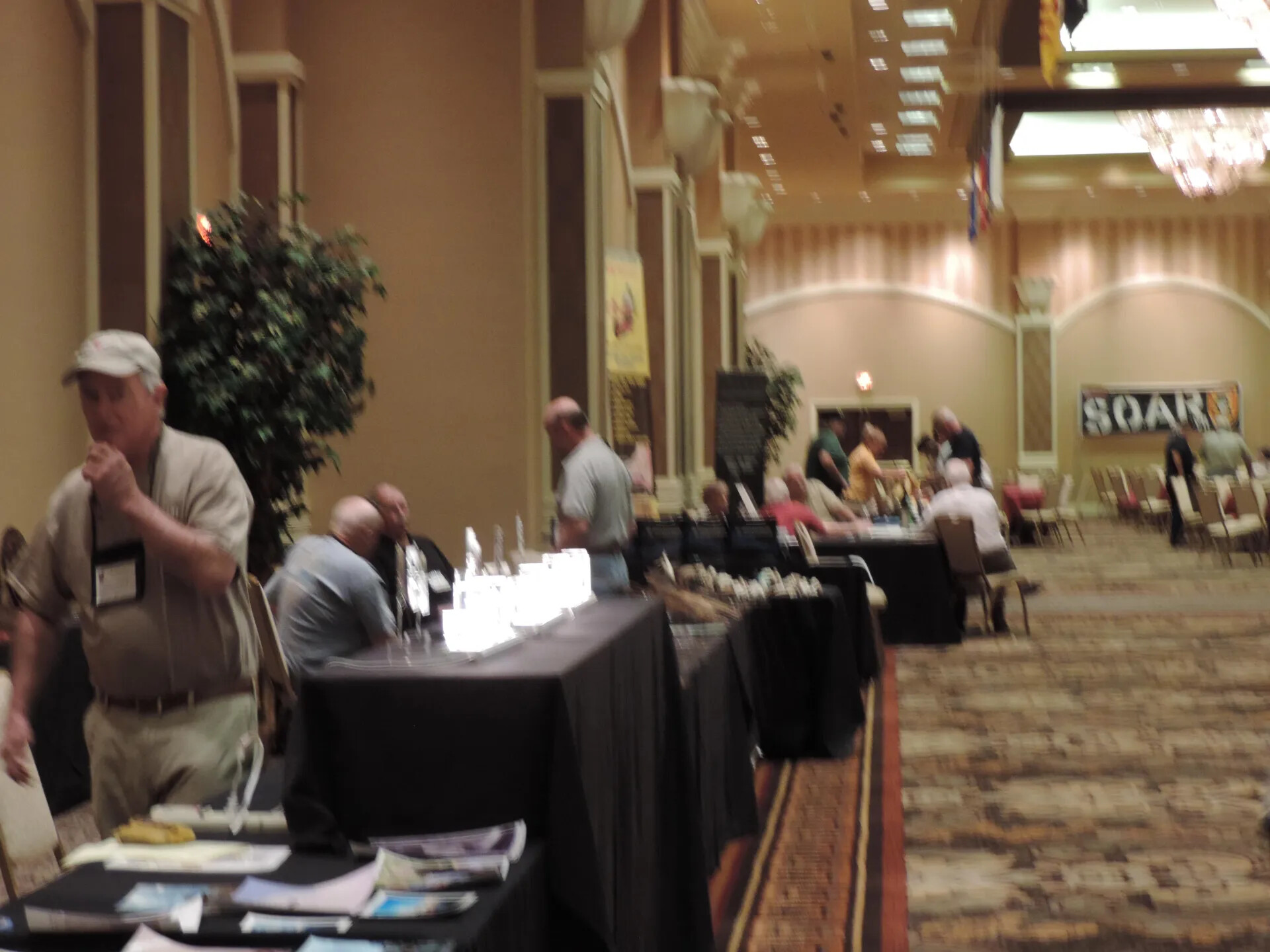 Blurred View Along the Vendor Corridor, Special Operations Association Reunion, Las Vegas, 2013