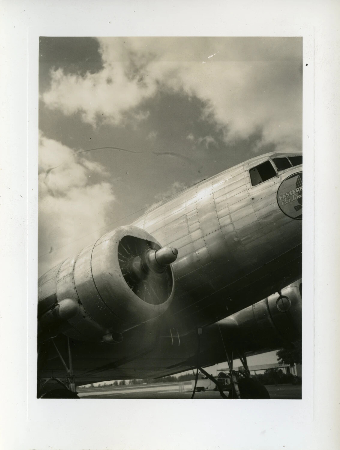 Eastern Air Lines Transport Aircraft, Nose and Engine Detail, WWII Era