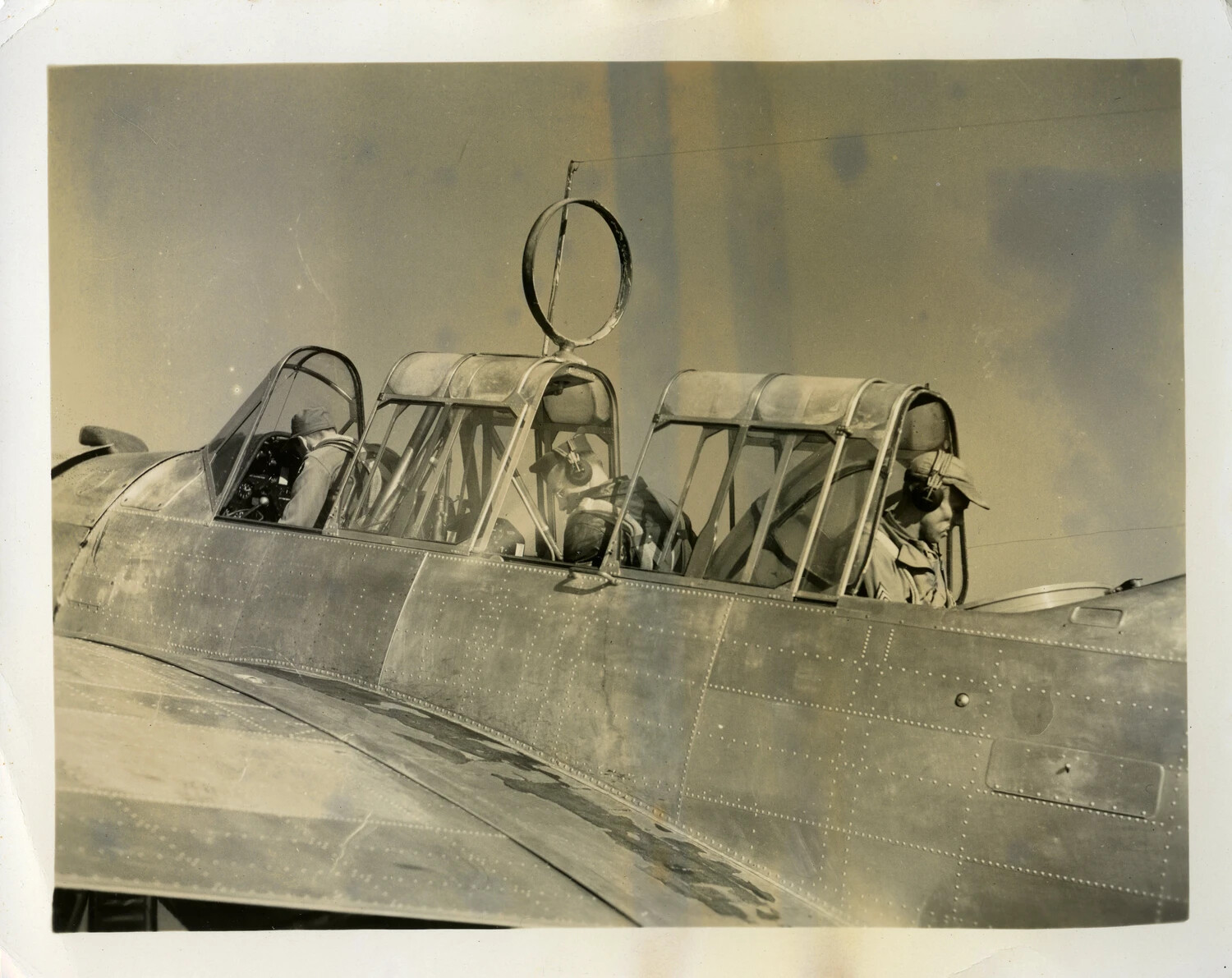 Aerial Camera Calibration Test Rig on Multi-Seat Aircraft Fuselage, CBI Theater, WWII