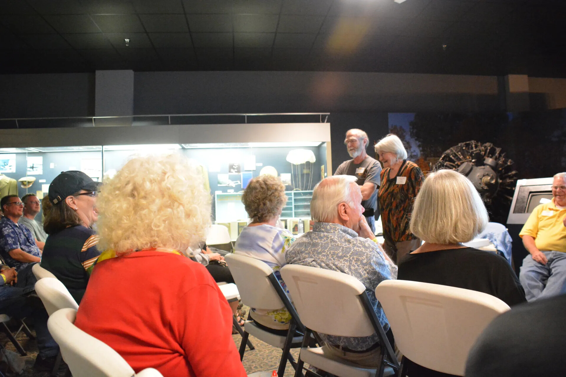 Audience Members and Conversing Pair, Tennessee Museum of Aviation Reunion