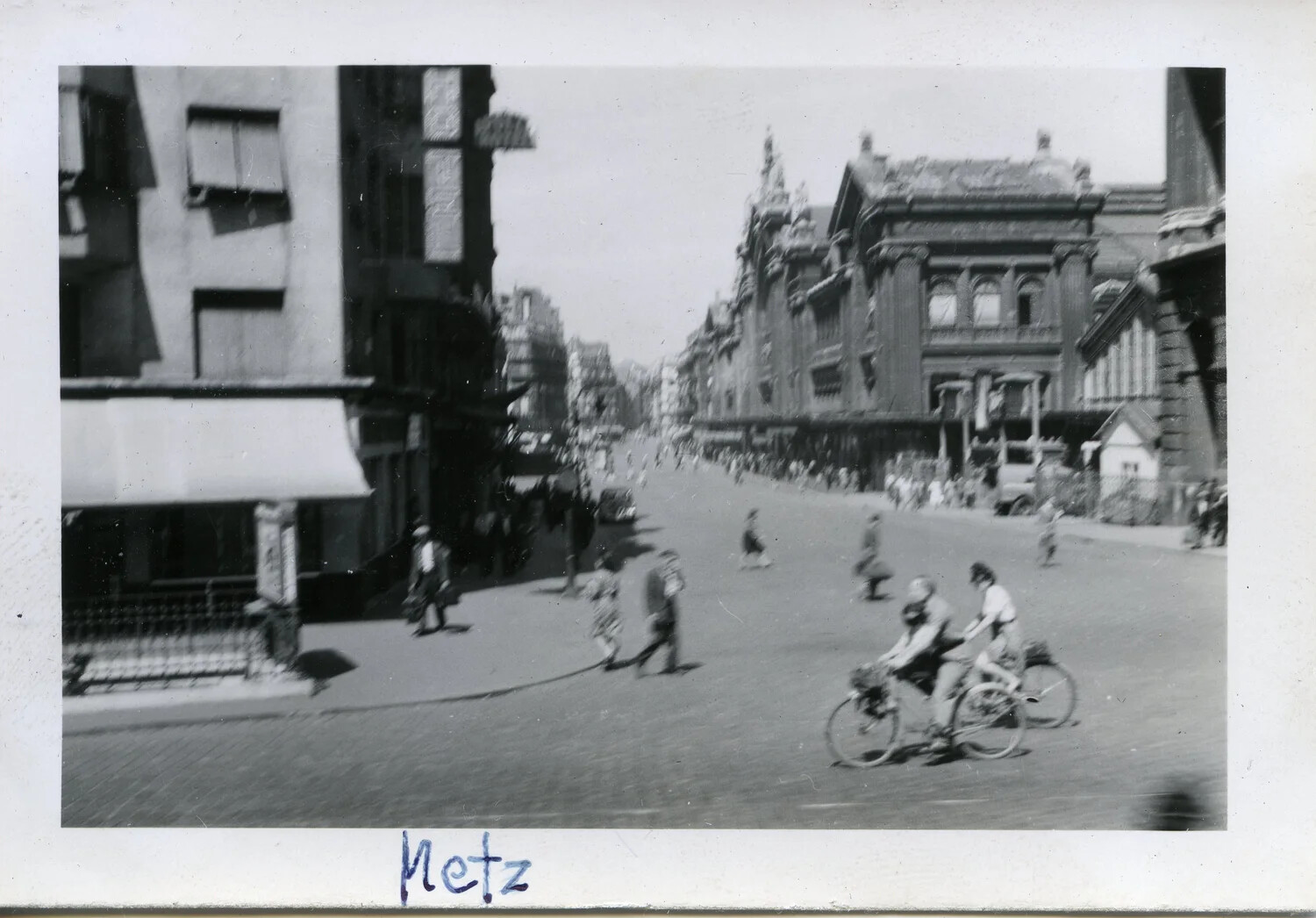 Street Scene in Metz, France - 44th Infantry Division Soldier's Snapshot