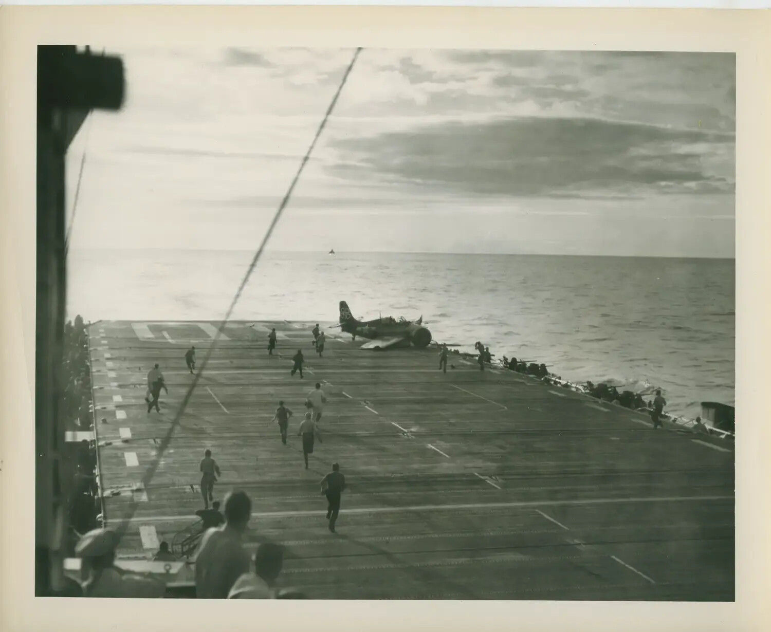 Flight Deck Crash Response Aboard USS Petrof Bay (CVE-80)