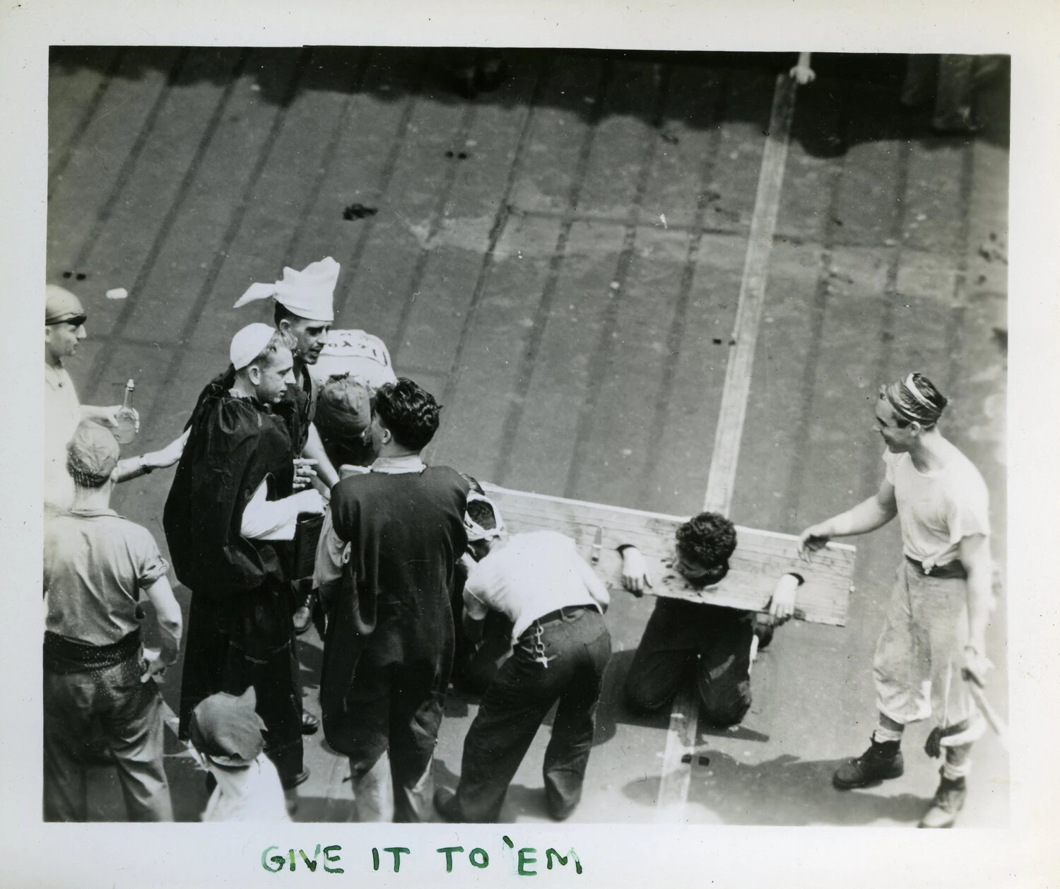 Shellback Initiation Ceremony, USS Franklin D. Roosevelt (CVB-42)
