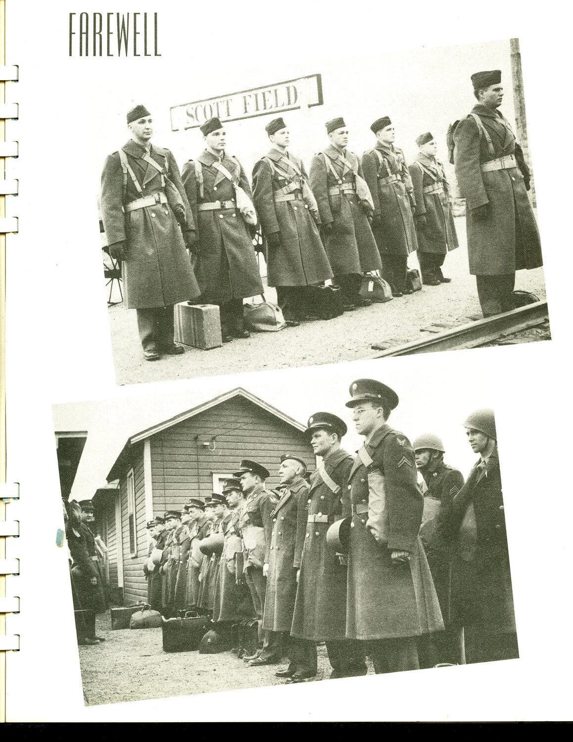 Farewell Formation: Airmen Departing Scott Field, Illinois, WWII