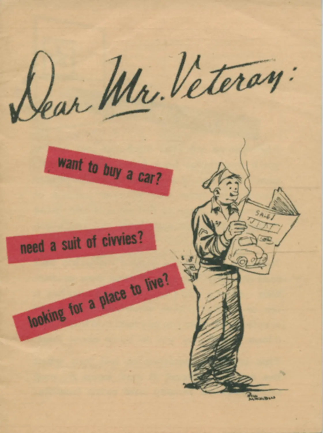 WWII DEAR MR VETEREN