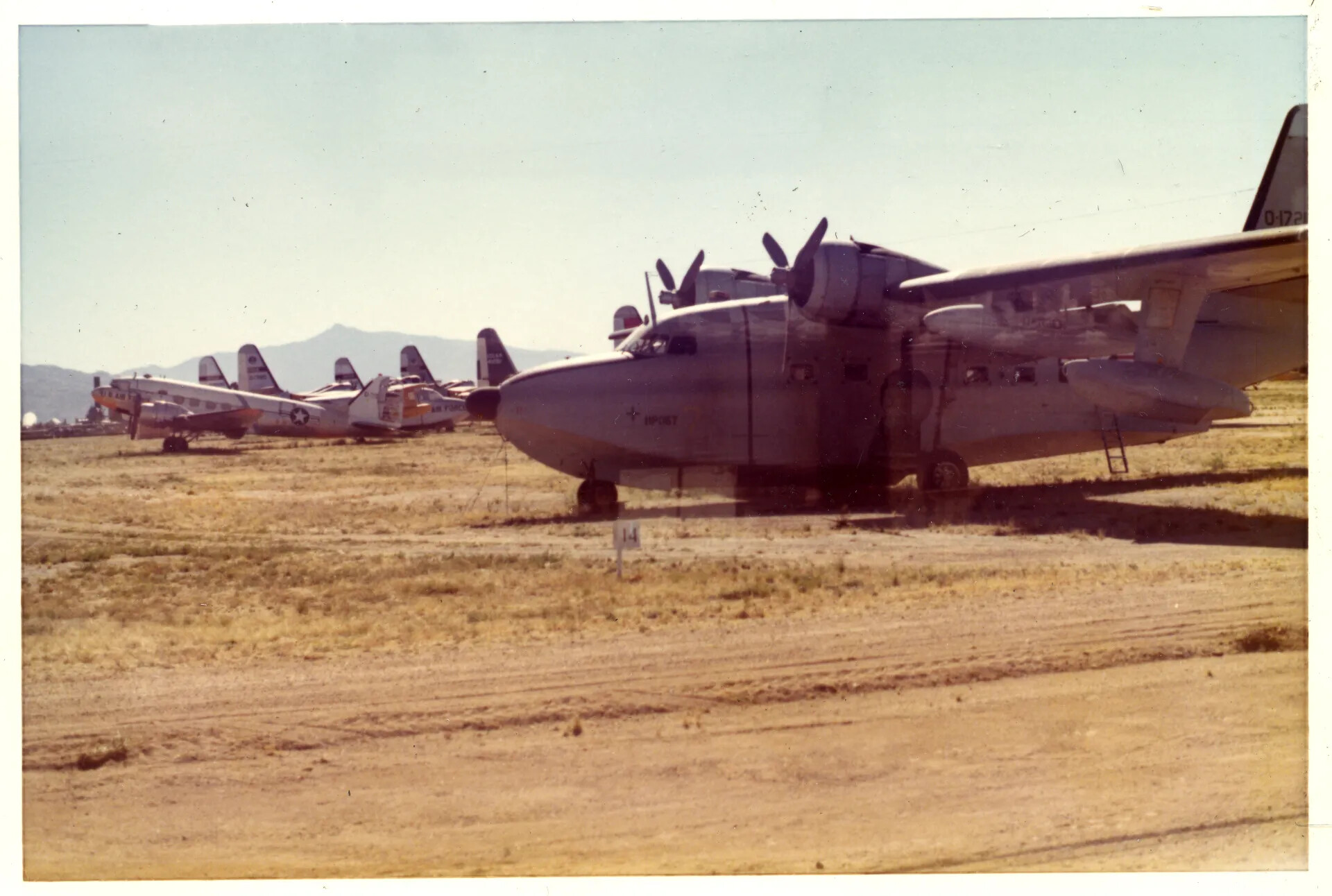 Grumman HU-16 Albatross Amphibian at Aircraft Storage Yard