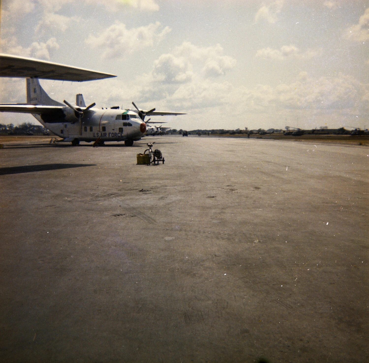 U.S. Air Force Fairchild C-123 Provider Transports on the Flight Line, South Vietnam, 1963