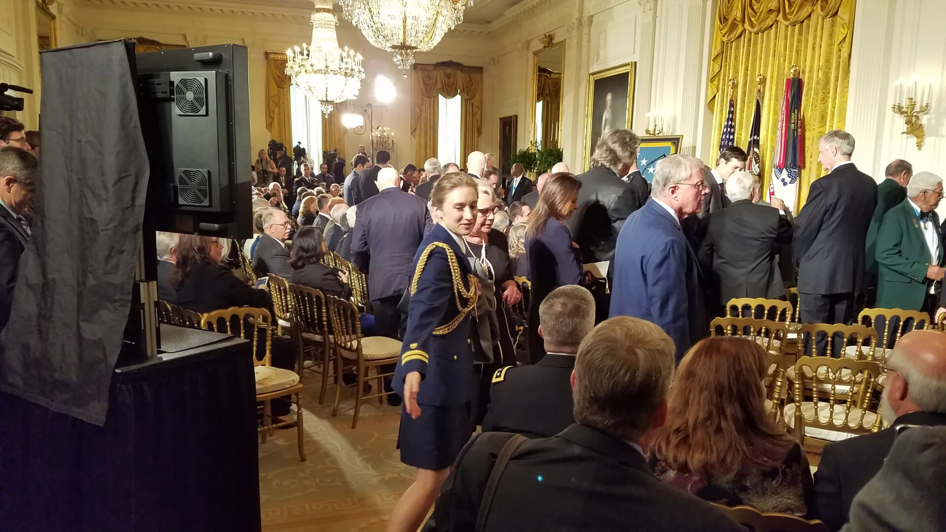 White House East Room Prior to Medal of Honor Ceremony for Gary 'Mike' Rose, 23 October 2017