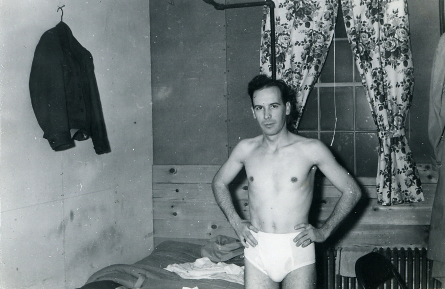 Serviceman in Barracks Quarters, Postwar Japan Occupation-Era Photo Album
