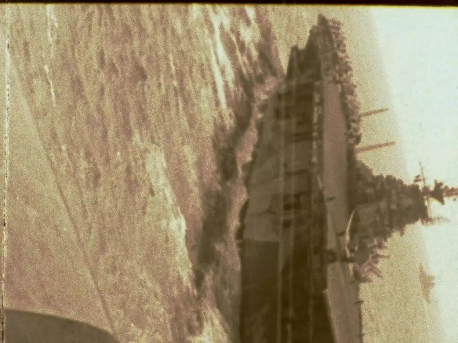 Warship Superstructure in Close Silhouette, Original Film Still - Francis R. Ferry / Yamato Collection
