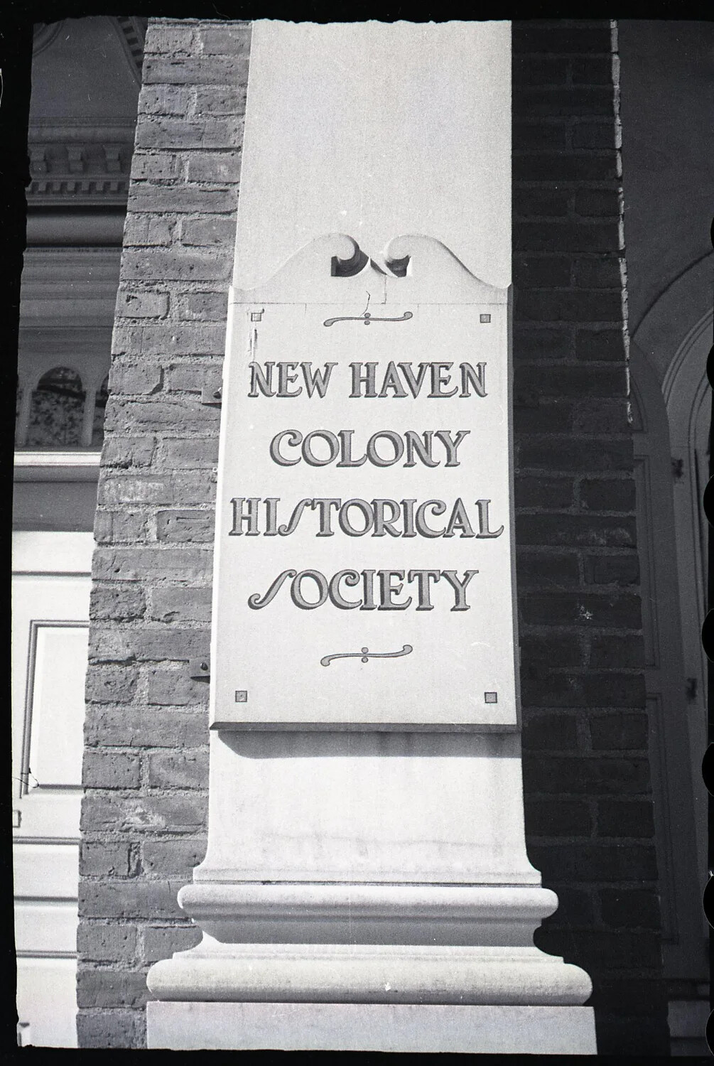 New Haven Colony Historical Society Building Plaque, New Haven, Connecticut
