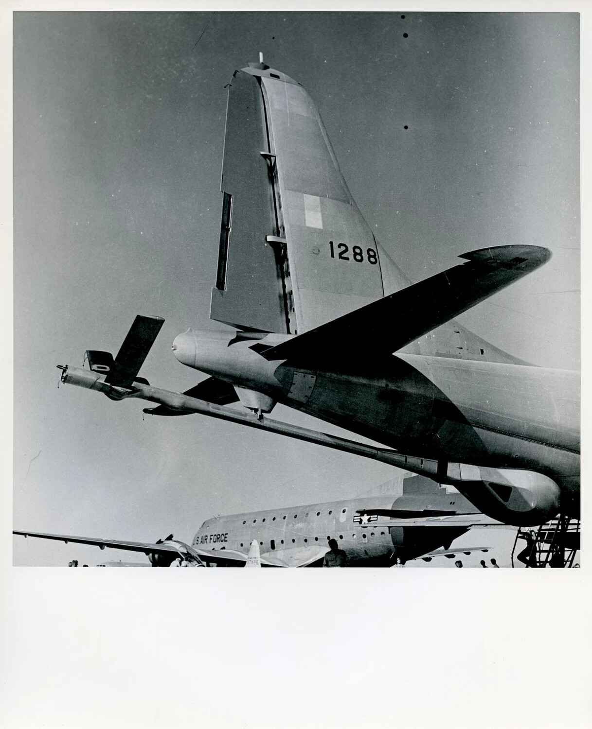 USAF Tanker Aircraft Tail Section with Refueling Boom, Tail Number 1288