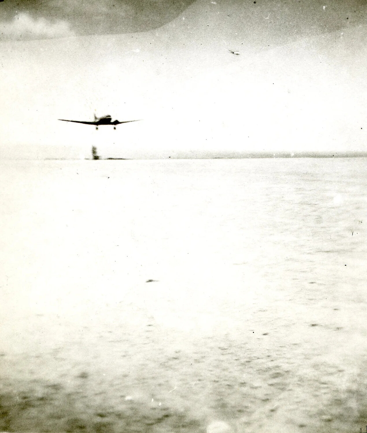 B-25 Mitchell on Low-Level Attack Run Over Water, 345th Bombardment Group, Pacific Theater, WWII