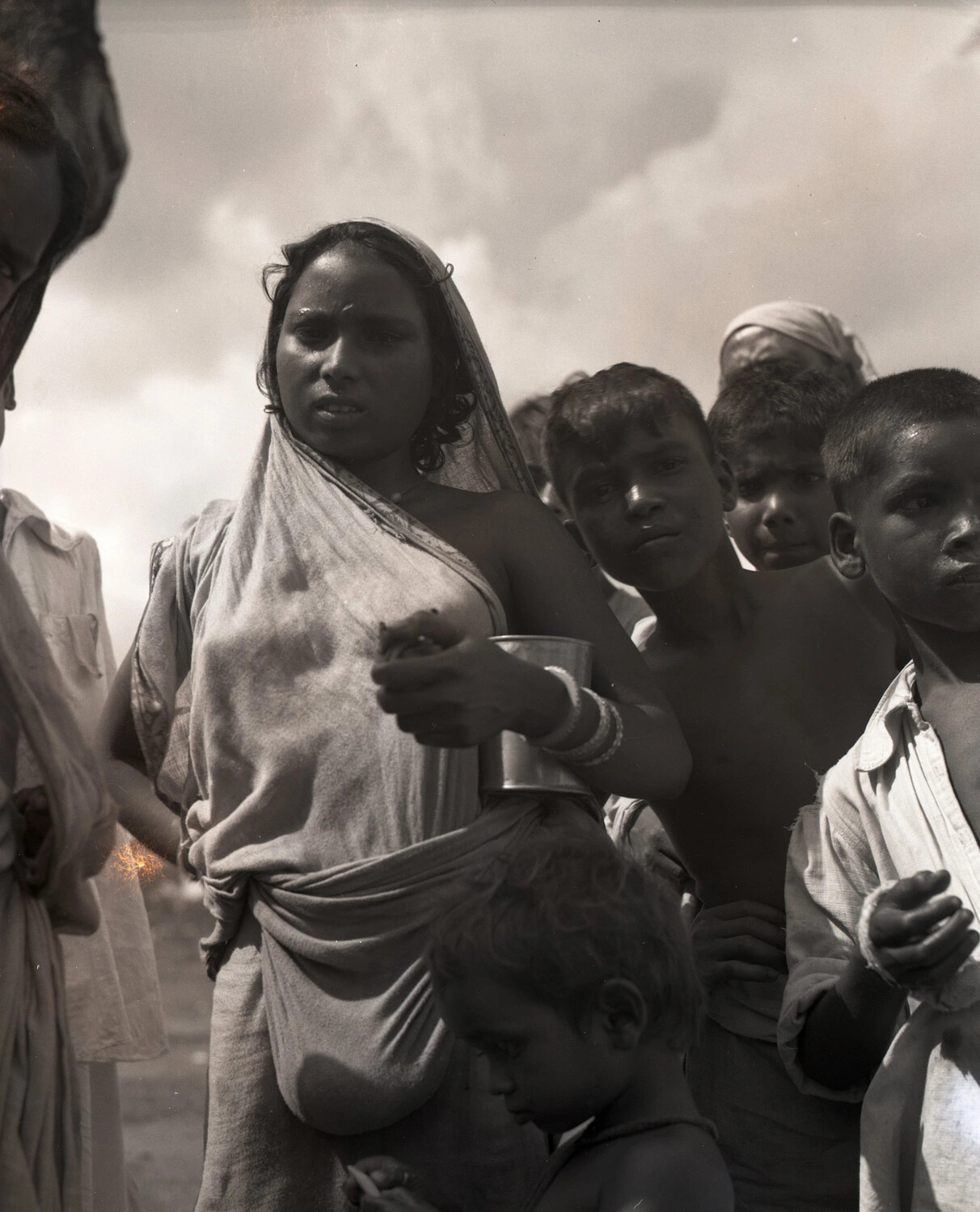 Local Woman and Children, China-Burma-India Theater, WWII