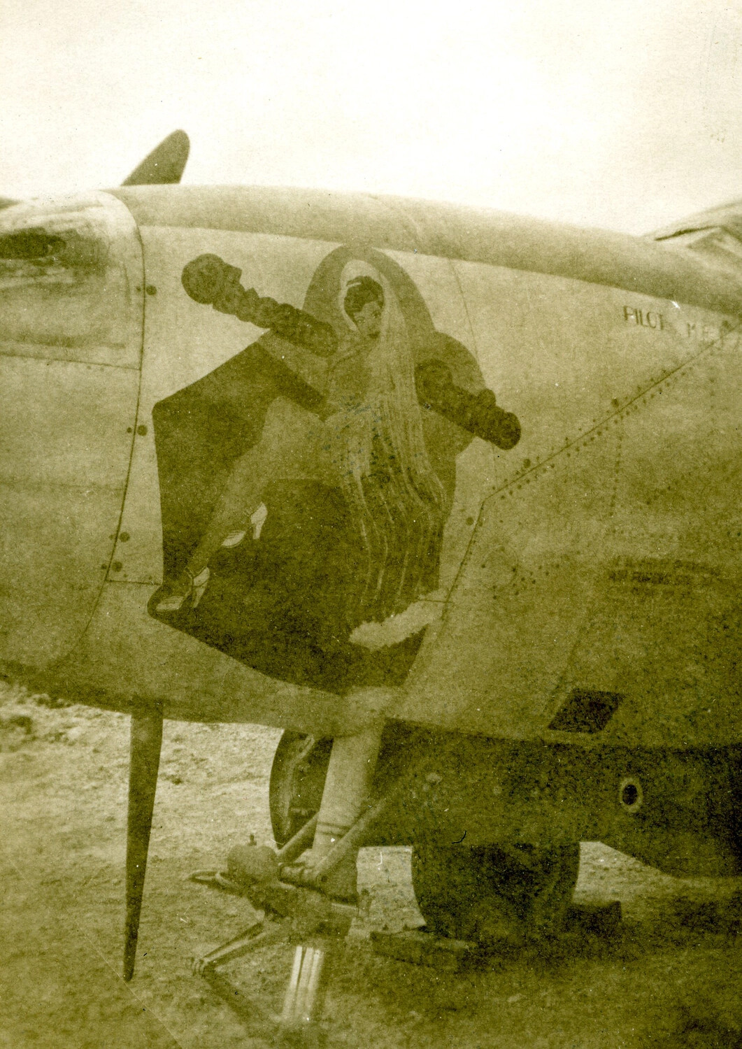 Pin-Up Nose Art on 345th Bomber Group Aircraft, Ie Shima, WWII