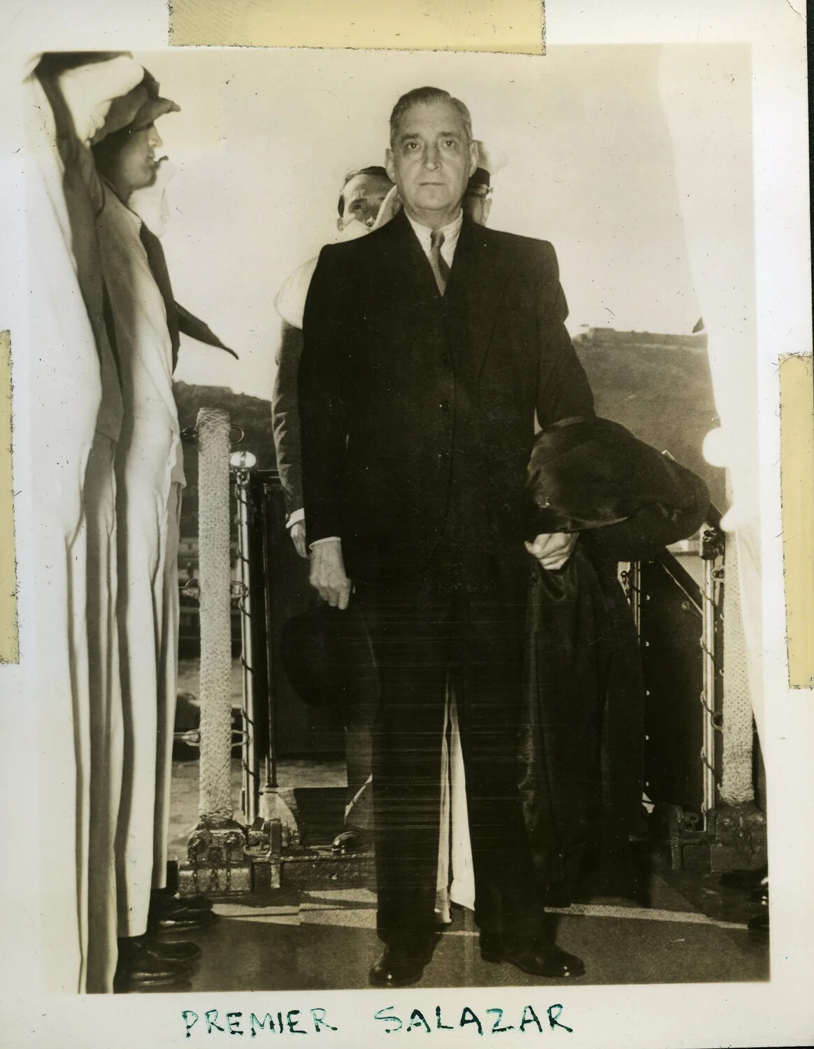 Portuguese Premier Antonio de Oliveira Salazar Aboard Ship — USS Franklin D. Roosevelt (CVB-42) Collection