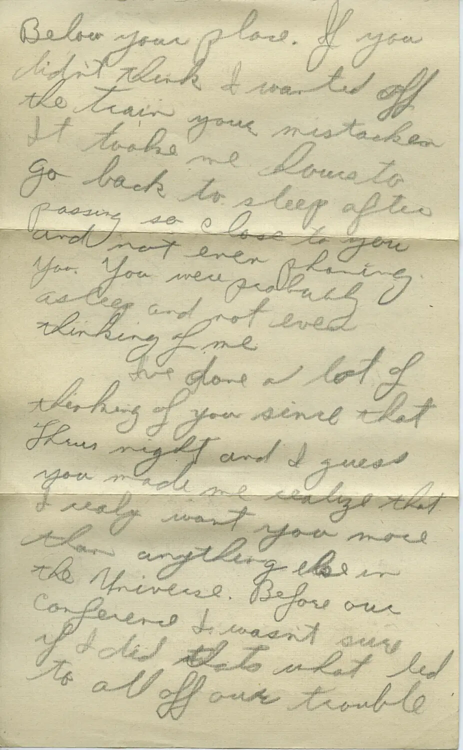 Handwritten WWII-Era Personal Letter, Moon/Sammie Correspondence Collection