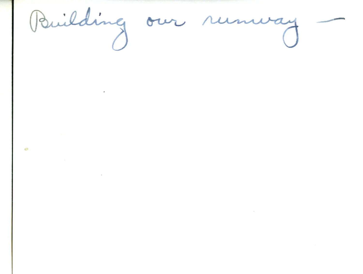 Album Page with Handwritten Caption 'Building Our Runway,' China-Burma Theater Archive