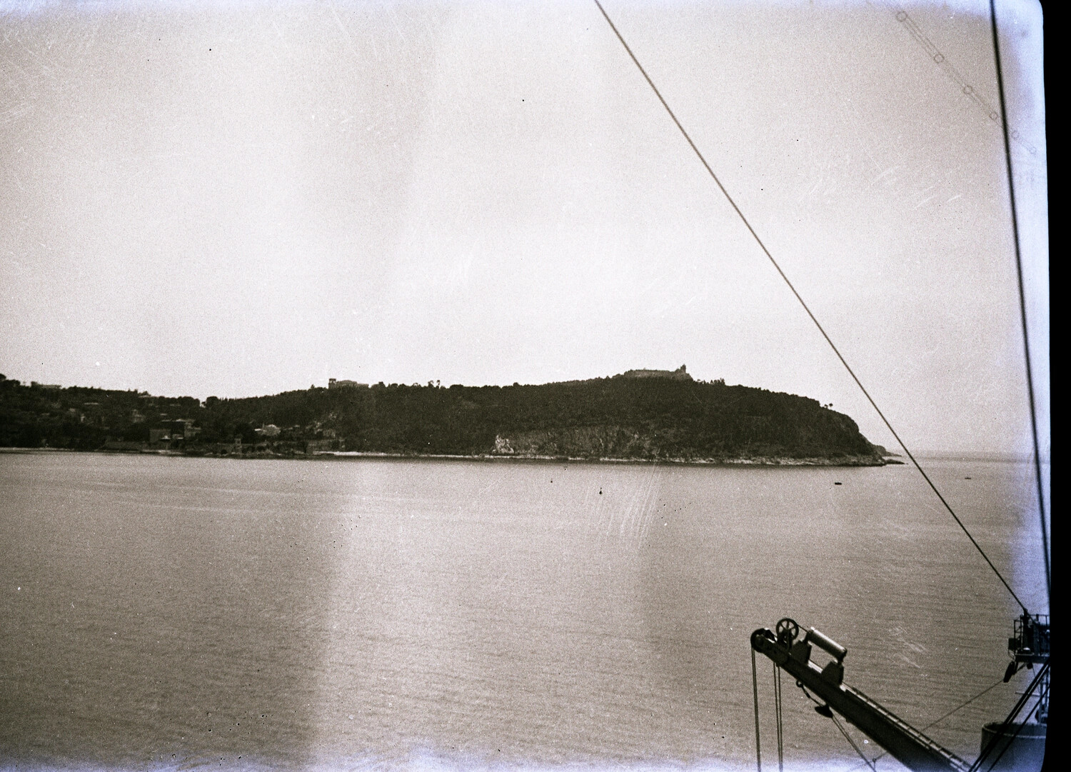 Coastal Headland Viewed from Shipboard, Pre-WWII China/Pacific Cruise