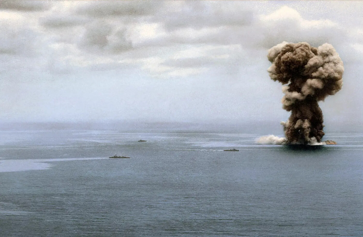 Explosion of the Japanese Battleship Yamato During Operation Ten-Go, April 7, 1945