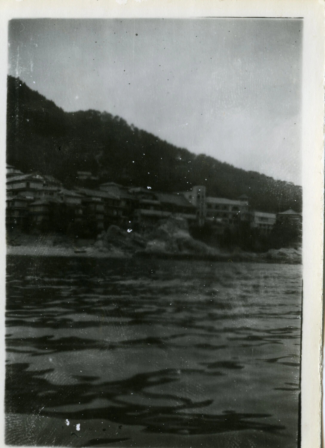 Coastal Resort Town Viewed from the Water, Occupied Japan, circa 1945-1946