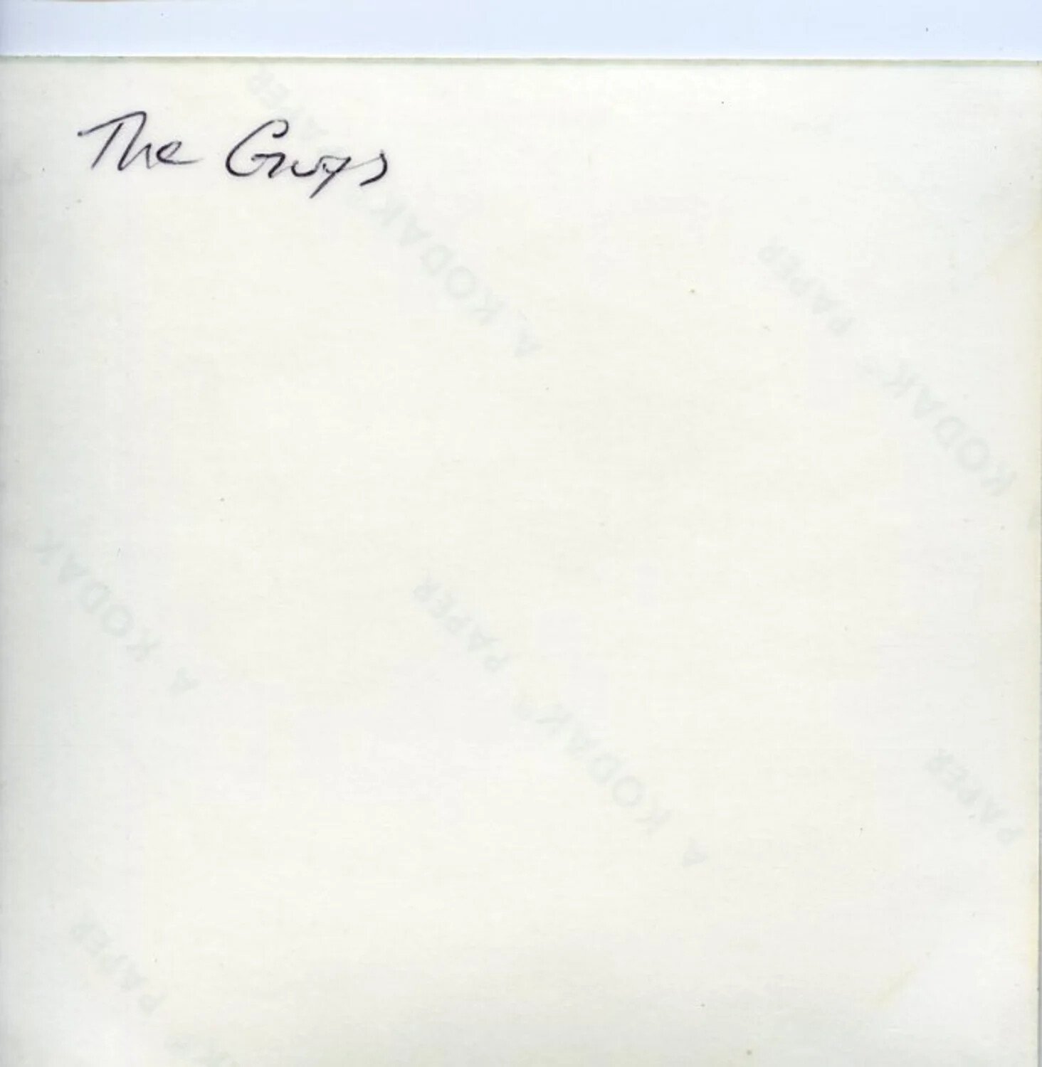Verso of Photographic Print Captioned 'The Guys,' Vietnam, 1971