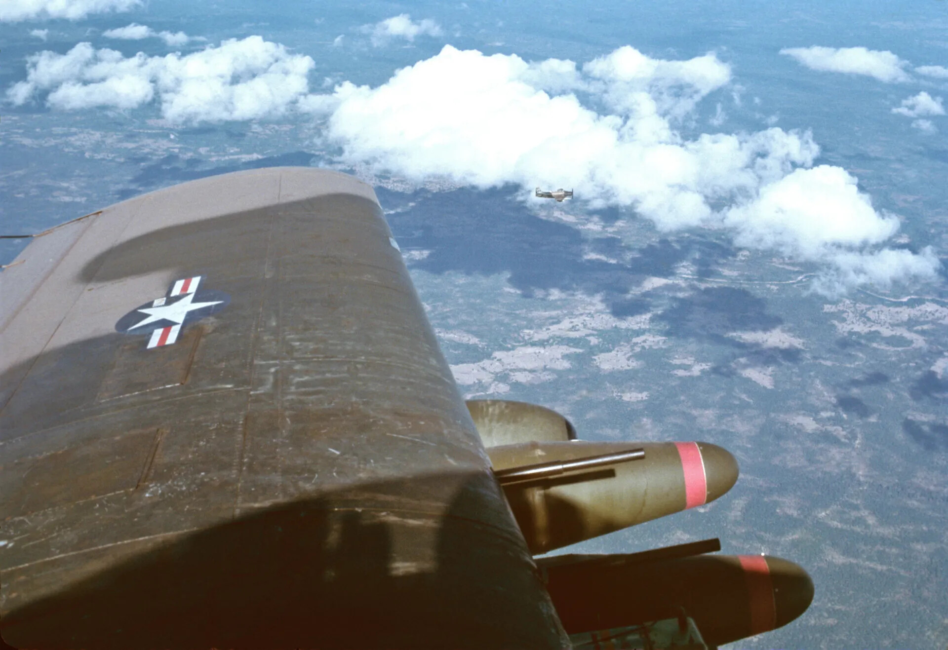 A-1 Skyraider Formation Flight Over Southeast Asia, Don Engebretsen Slide Collection
