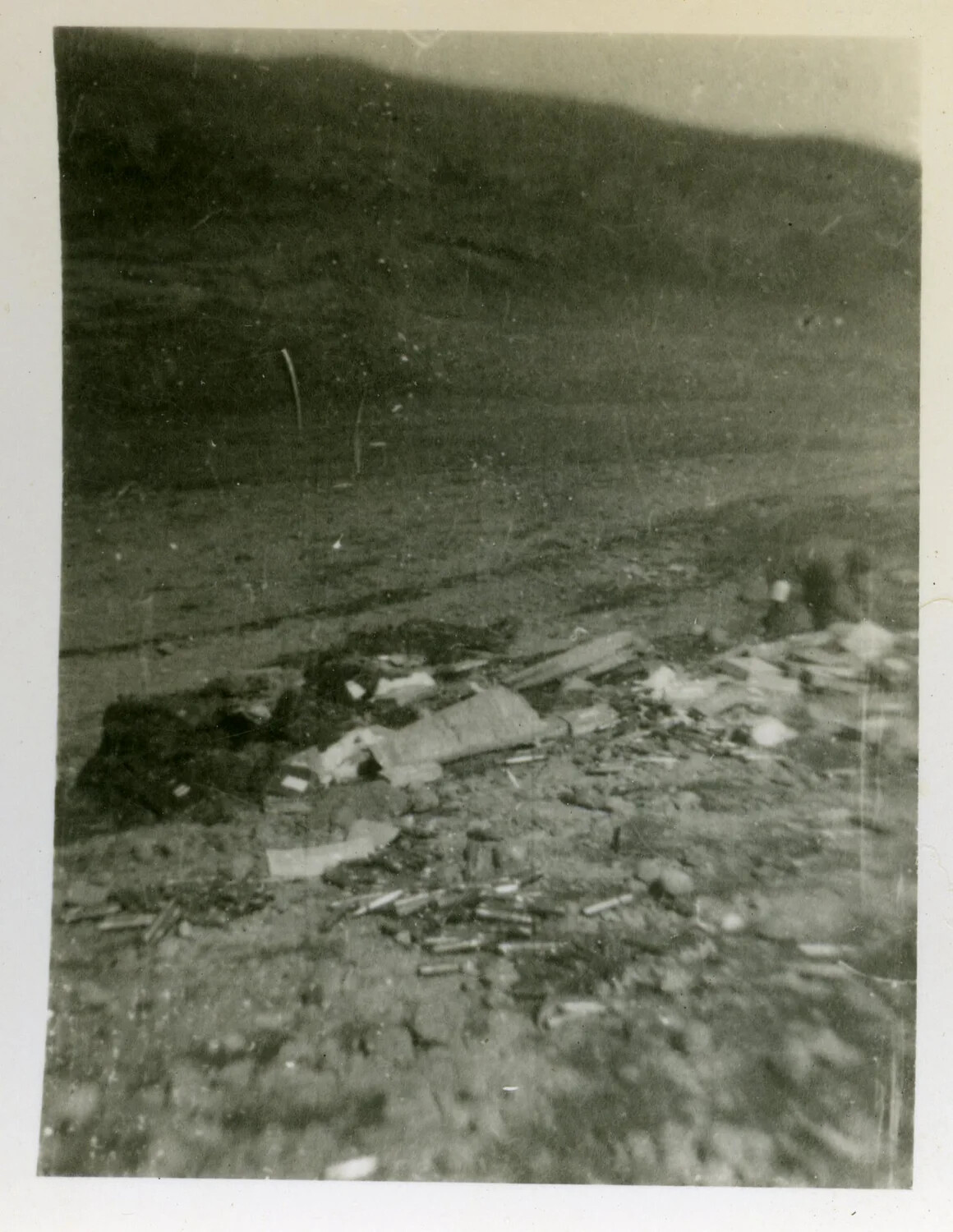 Debris Field of Spent Ammunition and Wreckage, Aleutian Islands, 1943