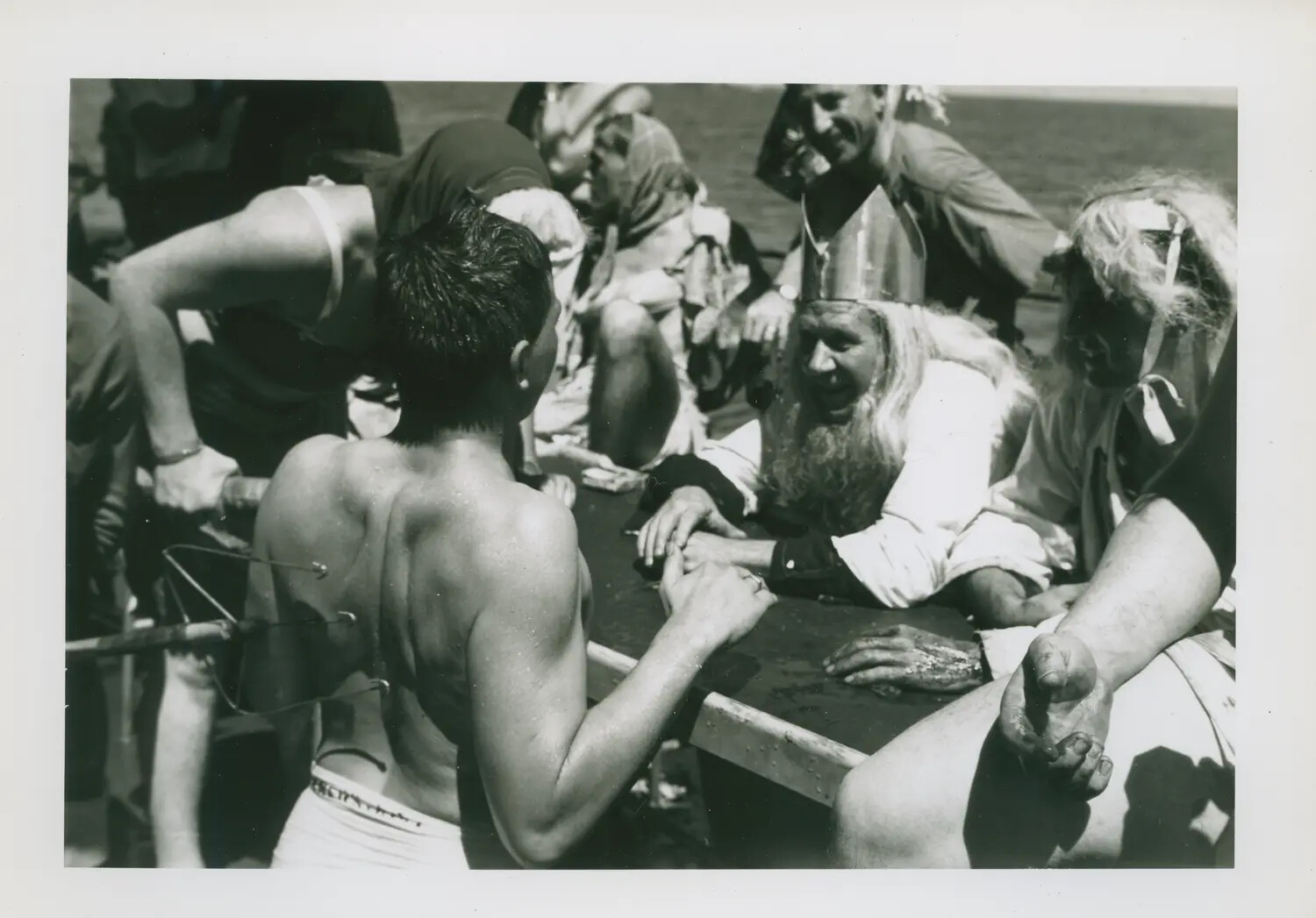 Line-Crossing Ceremony Aboard USS Petrof Bay (CVE-80)