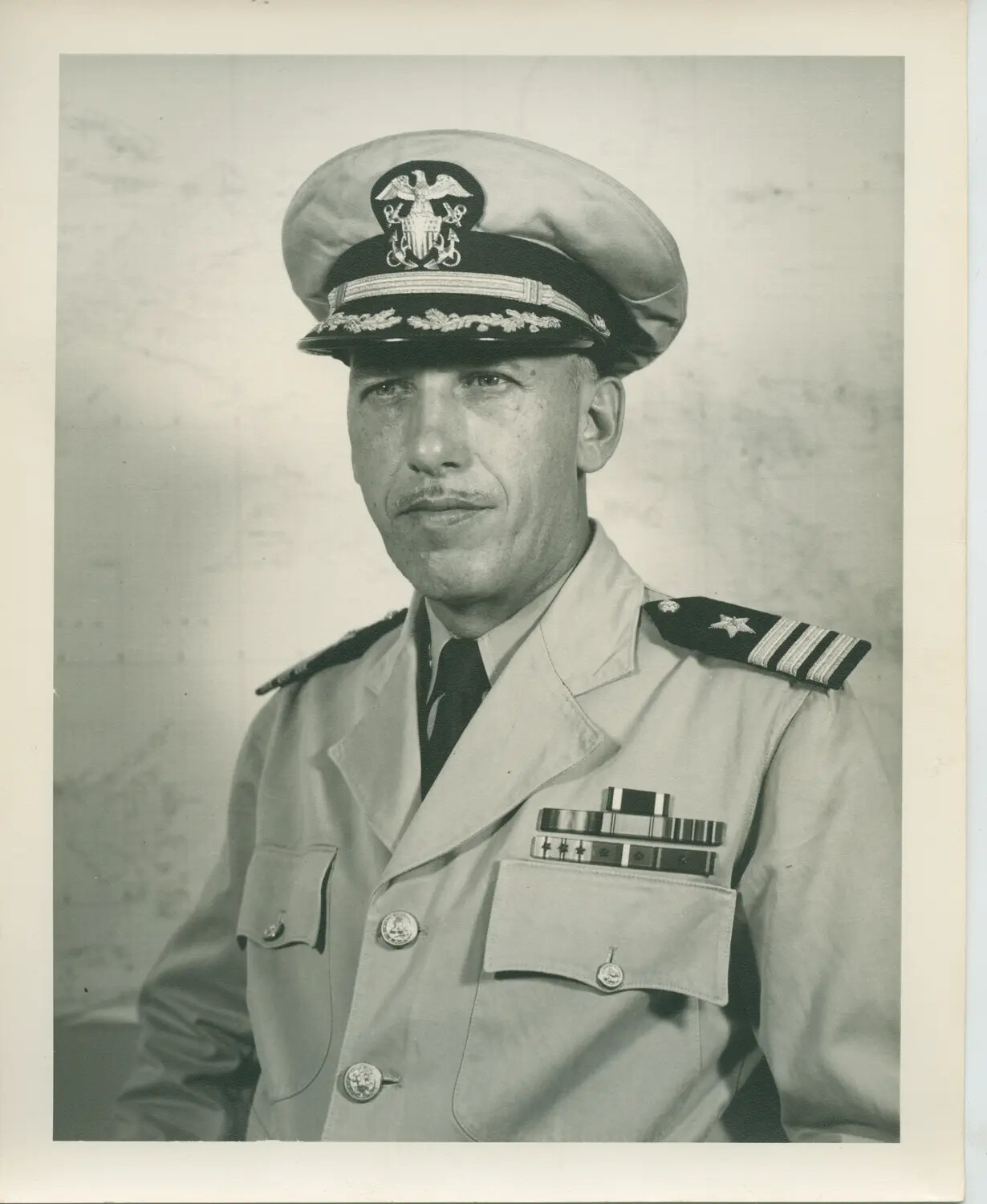 Portrait of U.S. Navy Captain, Dress Uniform, USS Petrof Bay (CVE-80) Collection