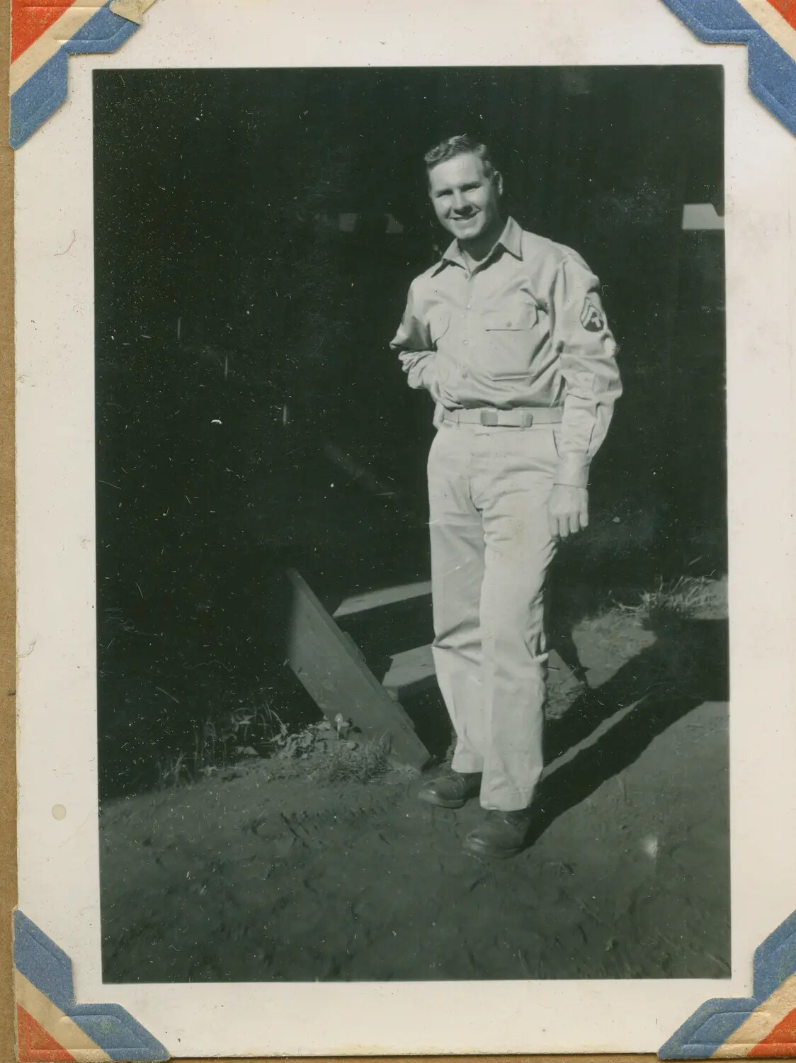 Portrait of Soldier 'Bob Hanel' in Service Uniform, WWII Era
