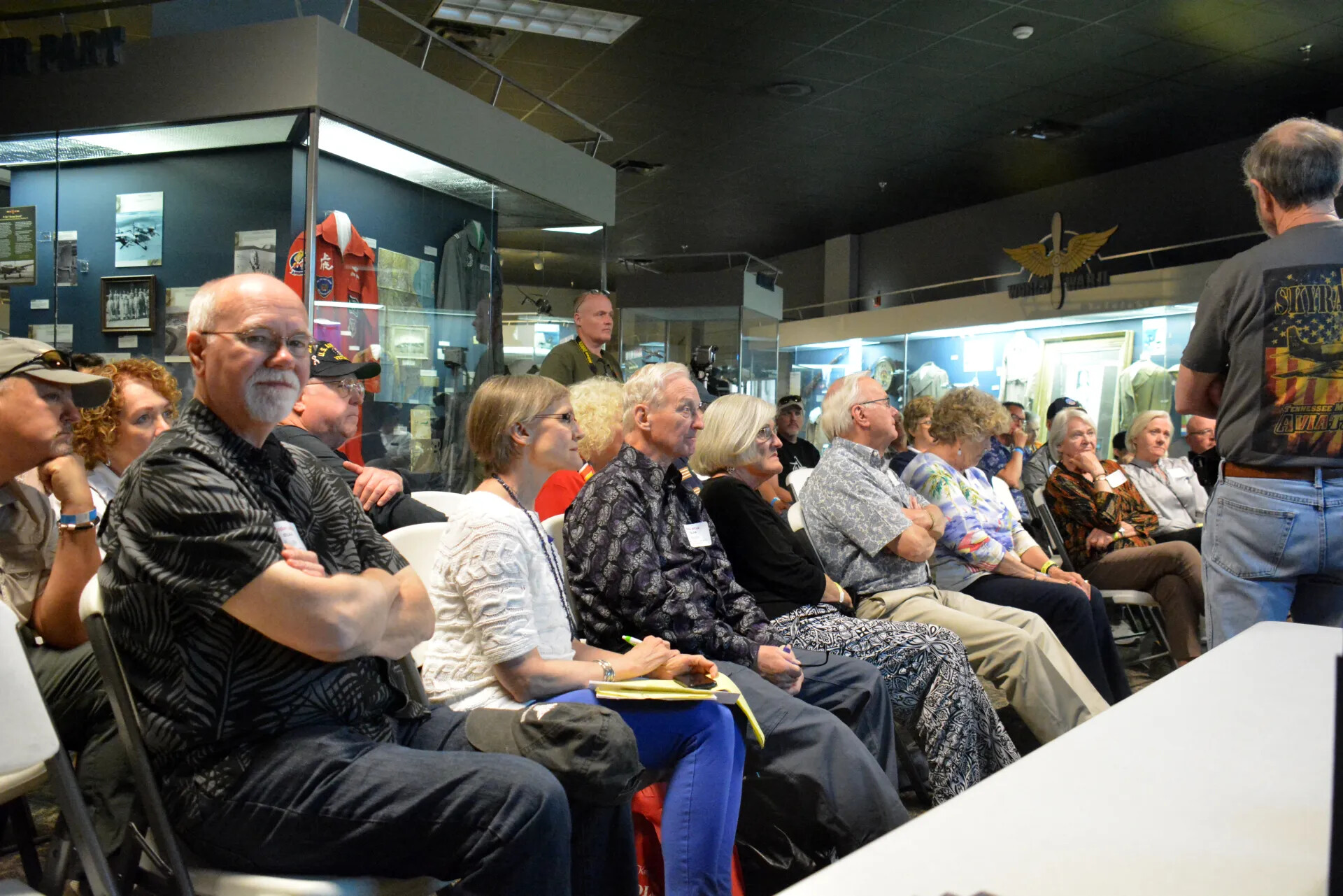 Wide View of Reunion Audience at Tennessee Museum of Aviation, Skyraider Association Meeting, 2 May 2015