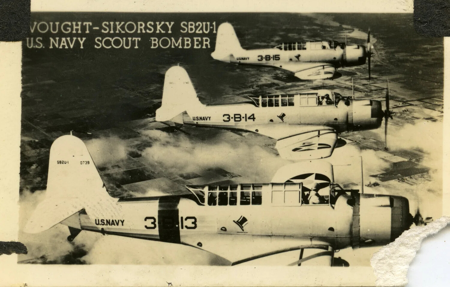 Vought-Sikorsky SB2U-1 "Vindicator" Scout Bombers in Formation