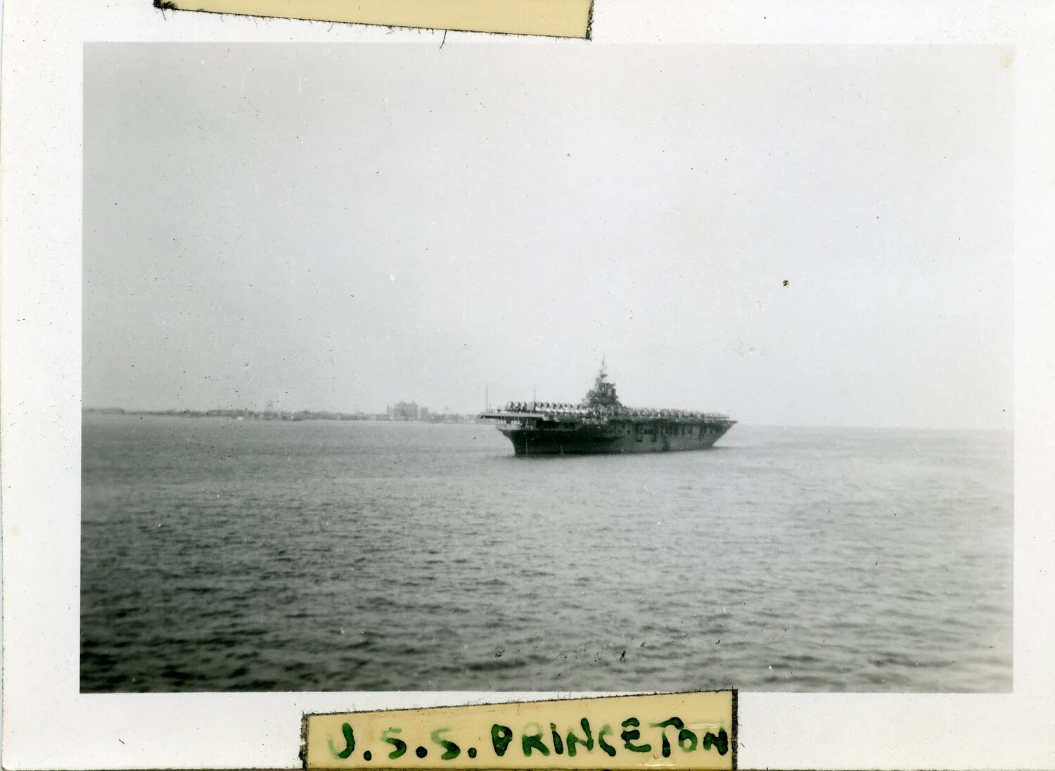 USS Princeton Underway, Photographed from a Companion Vessel, Postwar/Korean War Era