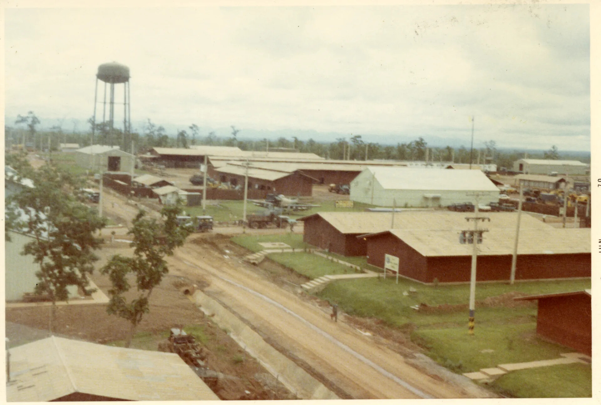 NKP Base Panorama from Tower, Vietnam War Era Photograph, Doug Carmichael Collection