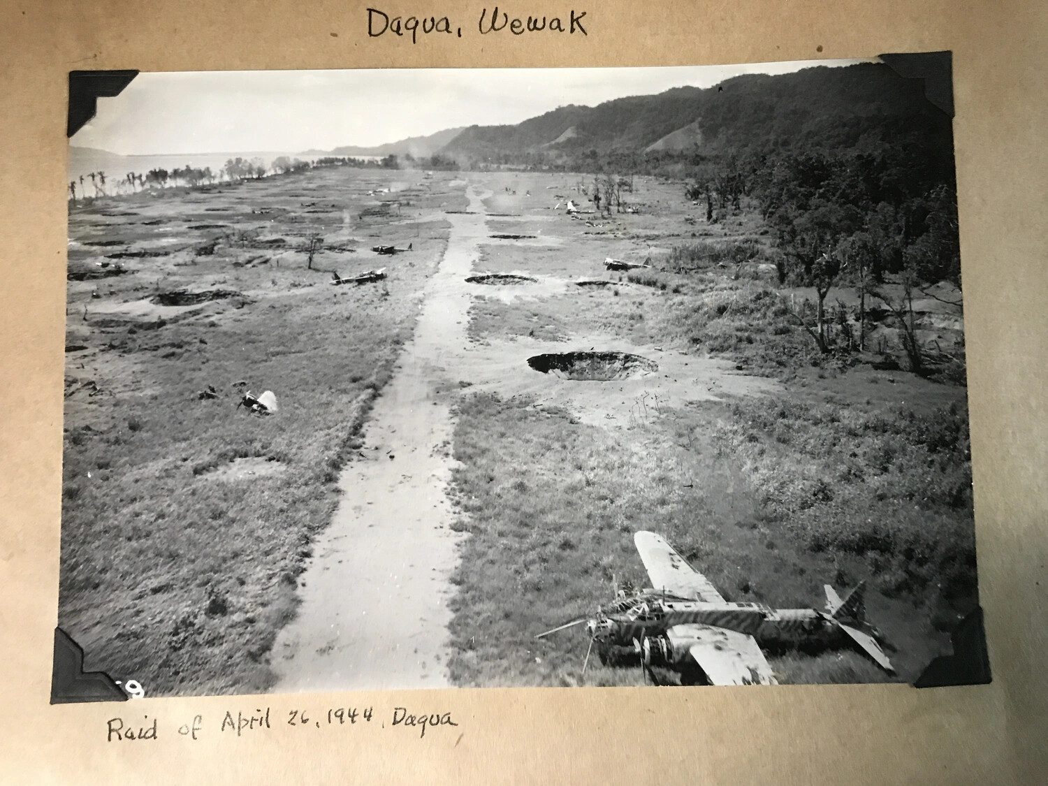 Aerial Photograph - Raid of April 26, 1944, Dagua Airfield, Wewak, New Guinea