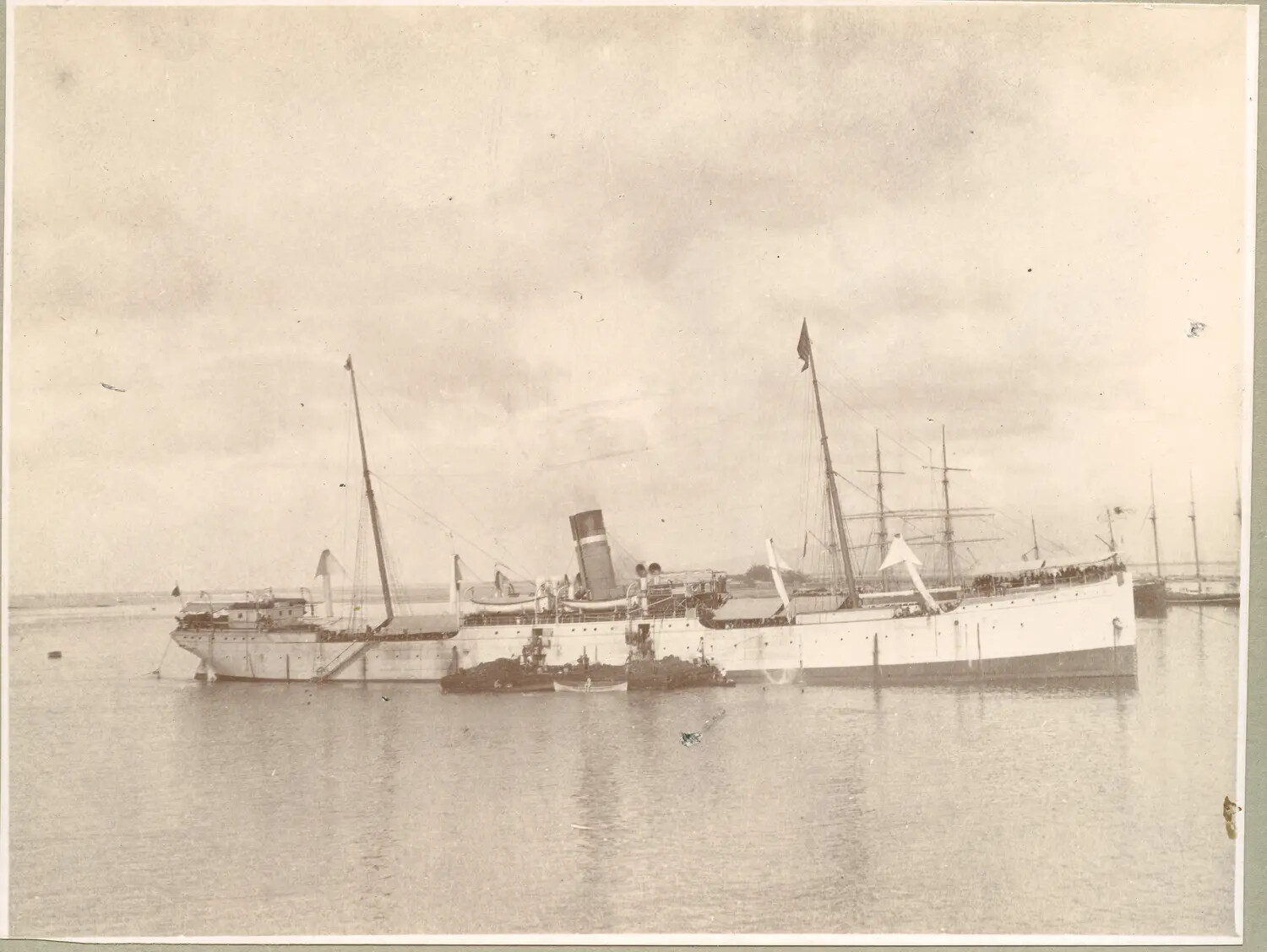 Steamship at Anchor in Philippine Harbor, circa 1890s (Late Spanish Colonial Period)