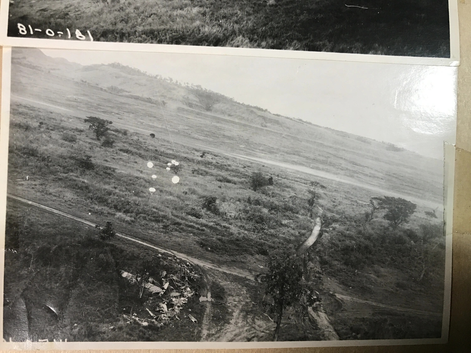 Full Album Scan: Parafrag Bombs Over Hillside Terrain, Adjacent Print '81-0-181'