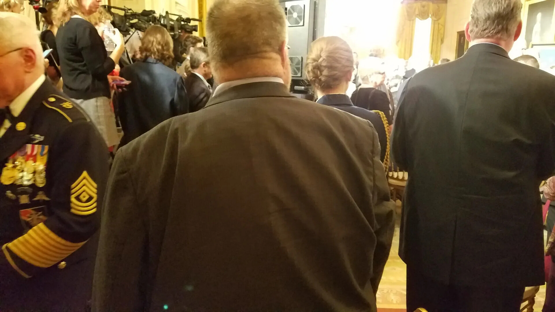 Attendees at White House Medal of Honor Ceremony for Gary Michael Rose, October 2017