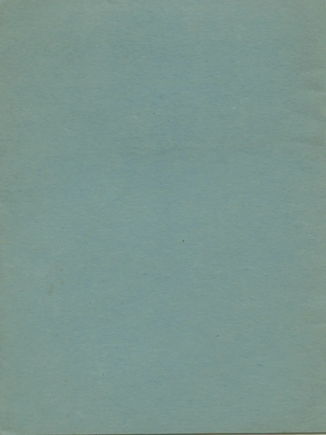 Blank Scan: Plain Teal Card Stock (No Photographic Content)