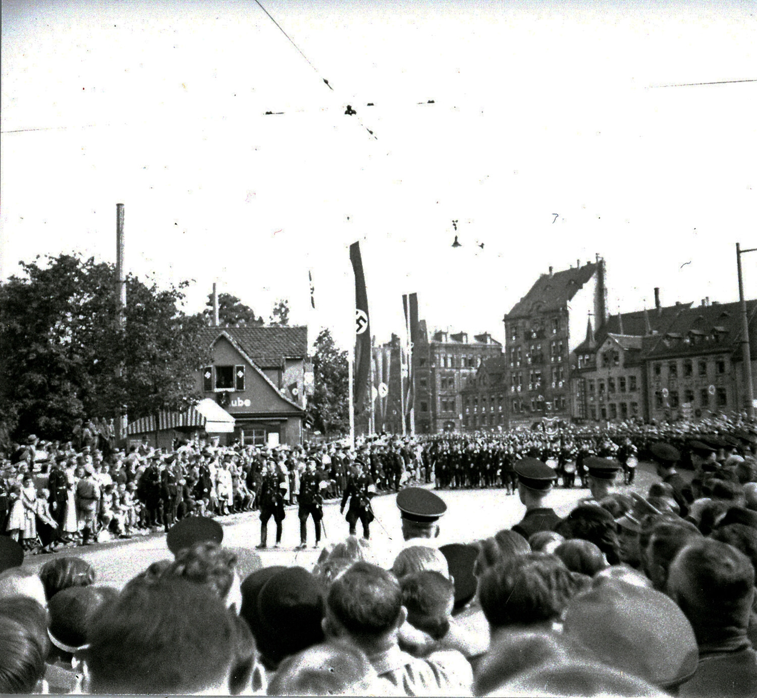 Nazi Party Rally or Parade, Nuremberg, Germany, WWII Era
