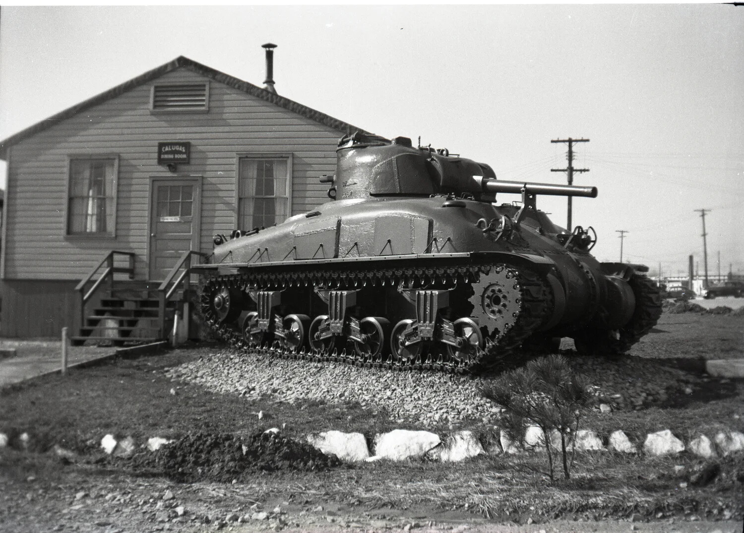M4 Sherman Tank Display Outside Calugas Dining Room, Fort Knox