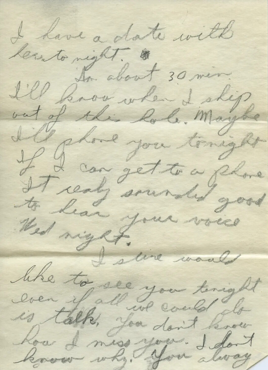WWII-Era Personal Letter, 'Moon Sammiet' Collection, Page 017