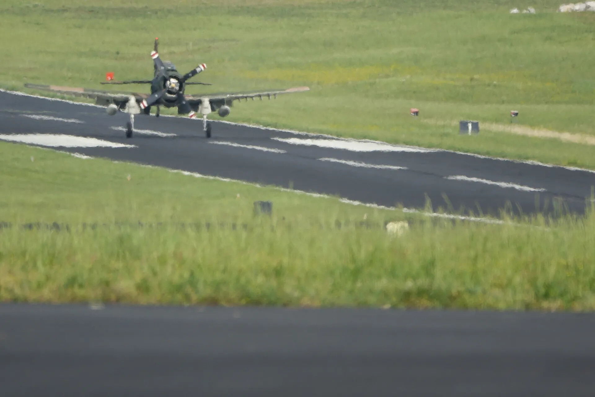 A-1 Skyraider on Runway, Head-On View, May 2019 Commemorative Event