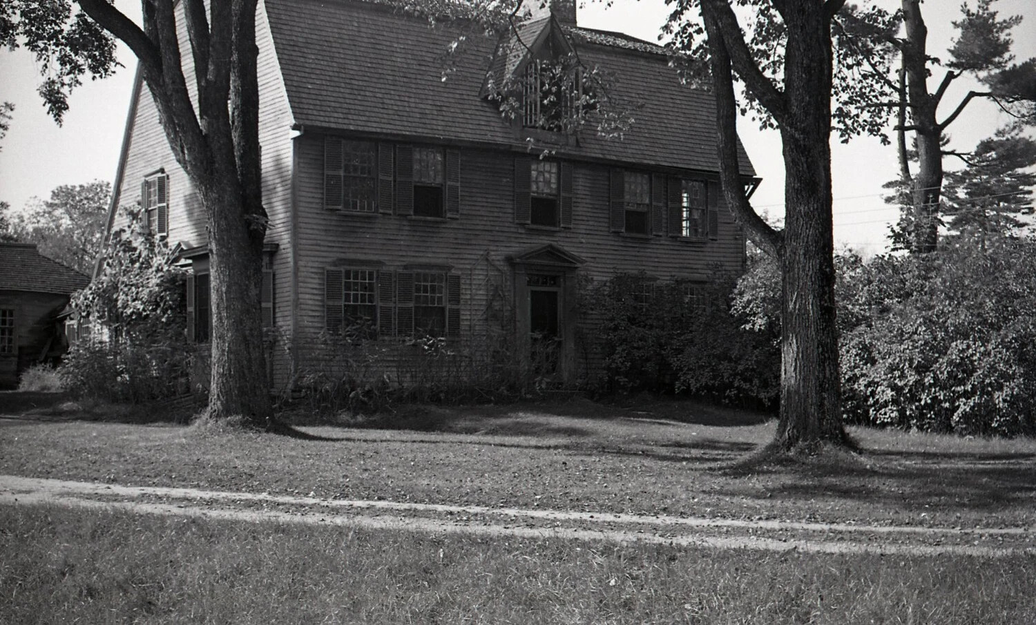 Colonial-Era Farmhouse with Gambrel Roof, New England