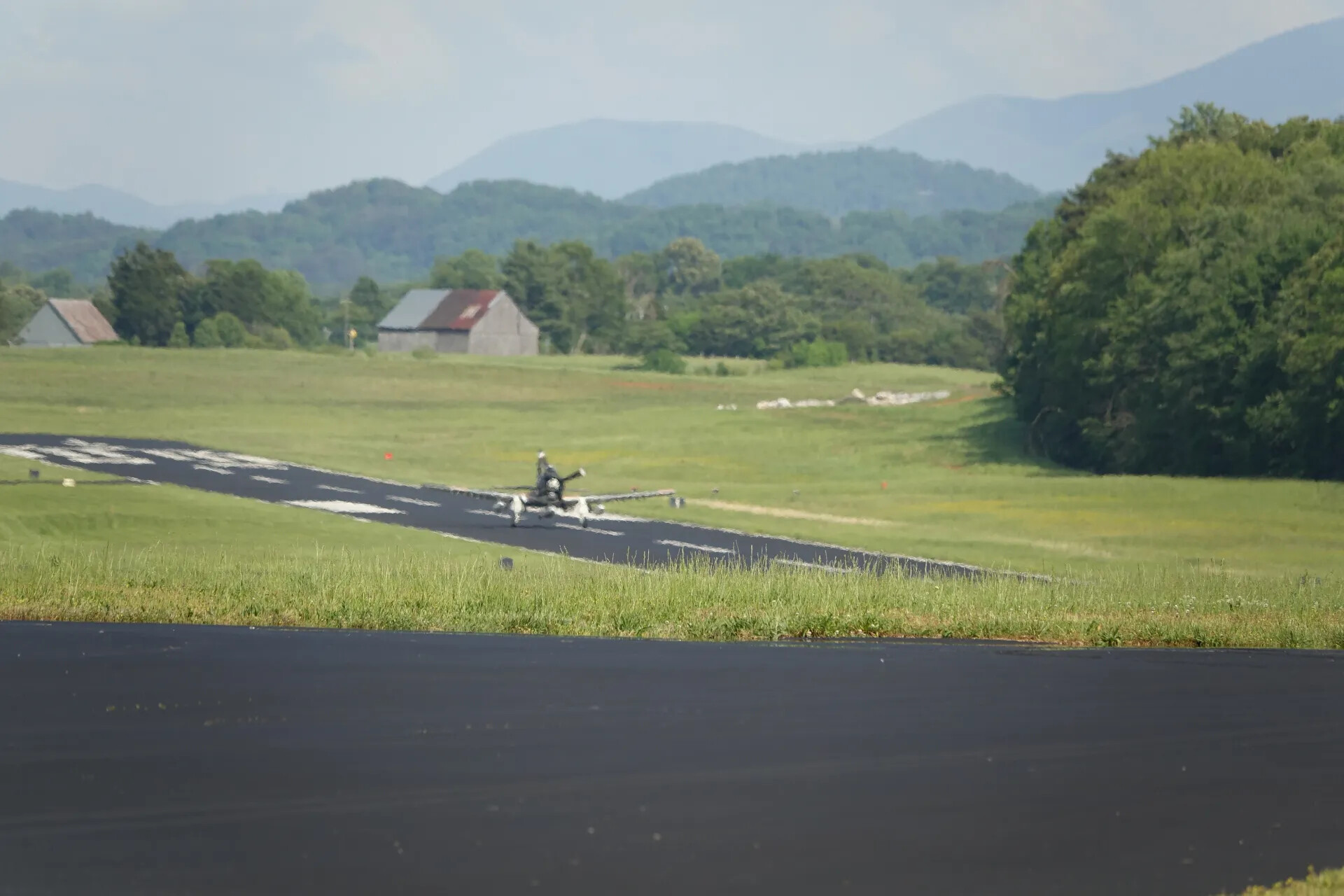 Warbird Aircraft on Runway, May 2019 Airfield Event, Tennessee