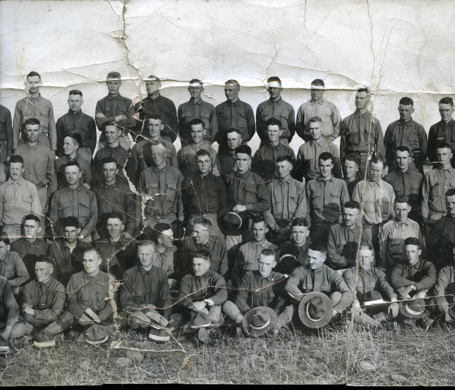 Group Portrait of a U.S. Army Air Service Detachment, Mather Field, California, ca. 1918