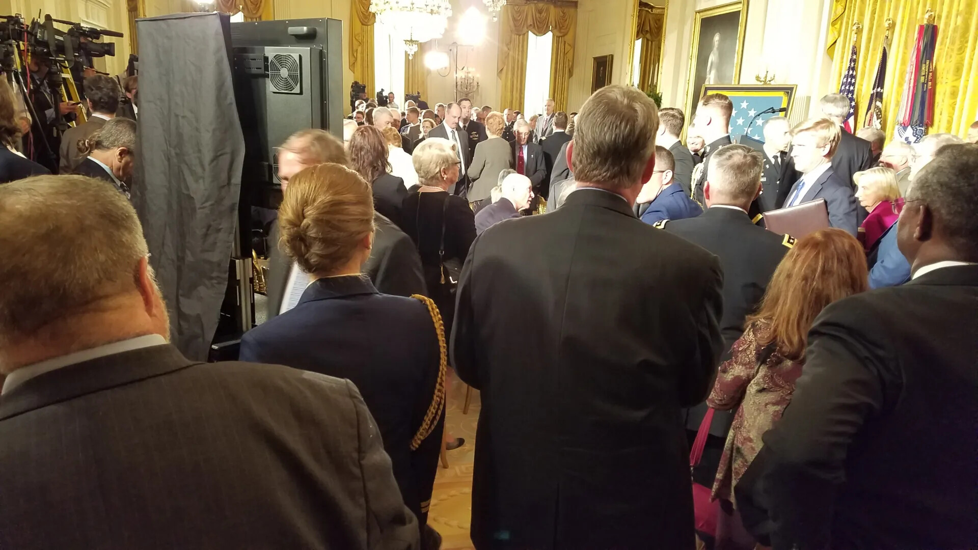 Medal of Honor Ceremony for Gary M. "Mike" Rose, White House East Room, October 23, 2017